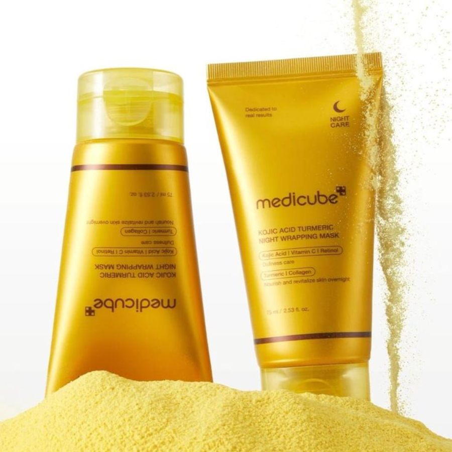 Medicube Kojic Acid Turmeric Overnight Wrapping Peel Off Mask