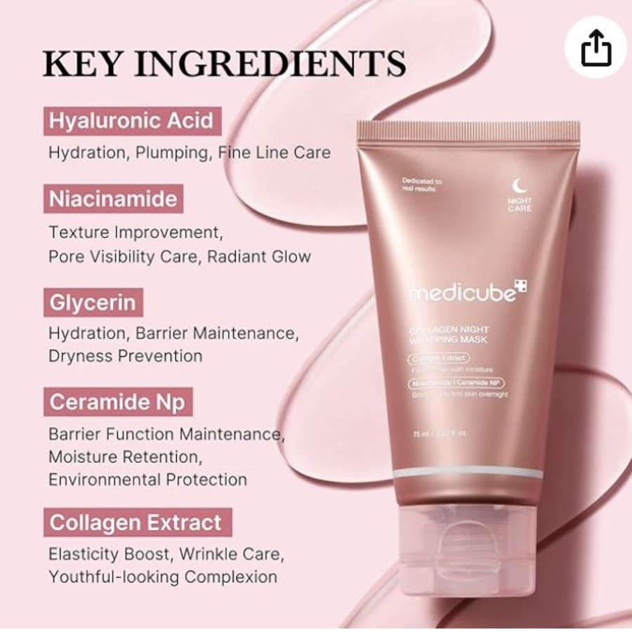 Medicube Collagen Night Wrapping Mask (Buy 1 Get 1)
